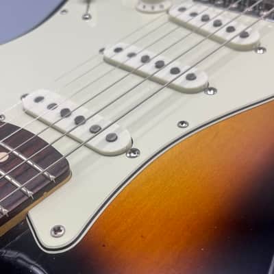 Warmoth S-Type - Three Tone Sunburst - Lightly Aged Nitro finish image 3