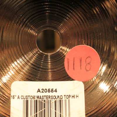 Zildjian A Custom Mastersound Hihat 15" Cymbals - Demo! image 10