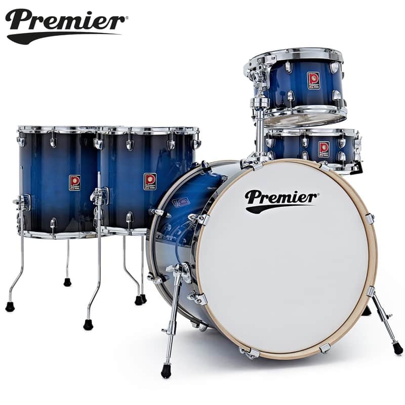 Premier Artist Series 22" 5PC Birch Drum Shell Pack Indigo Burst PAB22-5SP2INB image 1