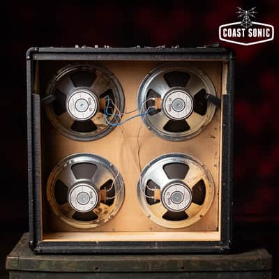 1980s Marshall 1965A 4x10 cabinet, original Celestion G10L-35 speakers image 3