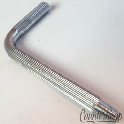 Ludwig L-Arm Straight-Knurling Chrome Rail/Double Tom Drum Mount Part Vintage60s - Mint / 6.95/24.95 image 2