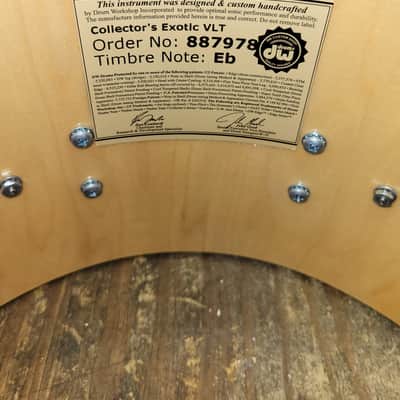DW Collector's Series Exotic VLT 7x14 Snare Drum - Mapa Burl W/ Protection Racket Bag (C013-4) image 21