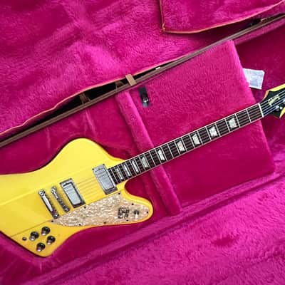 Gibson Custom Shop Firebird 1990 - unique Metallic Yellow finish sounds incredible! image 1