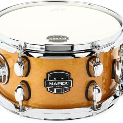 Mapex MPX Maple/Poplar Side Snare Drum - 5.5 x 10-inch - Natural with Chrome Hardware image 2