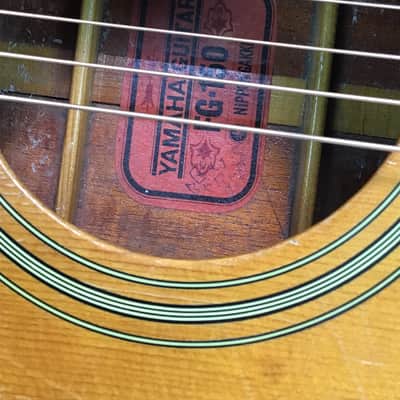 1967-Yamaha FG-150 Red Label Acoustic Guitar image 5