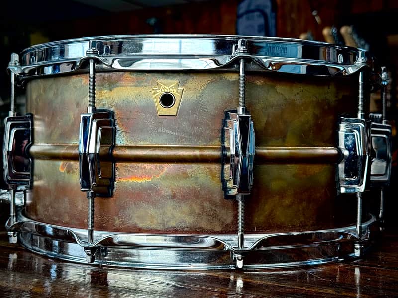 Immagine Ludwig 14x6.5 Bronze Phonic Snare Drum - Raw Bronze - 1