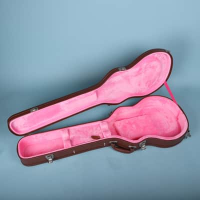 Epiphone Les Paul Hardshell Guitar Case Brown with Pink Interior image 9