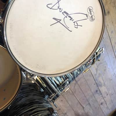 Bun E. Carlos’s Cheap Trick Signed, Sgt. Pepper, Ludwig, Zildjian 2007 Black Oyster Maple Classic. image 14