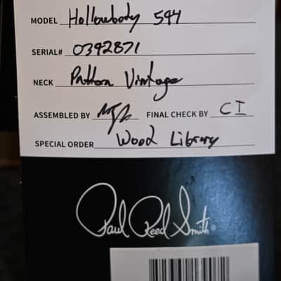 PRS Wood Library McCarty 594 Semi-Hollow Danville Music 35th Anniversary Artist Top 2024 - Gold Storm Fade #2871 image 14