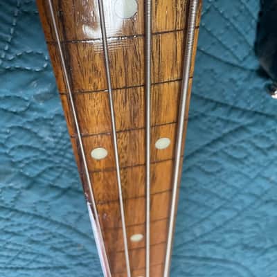 Sterling by Music Man Stingray Ray34 Converted Fretless - Black & Gig Bag image 8