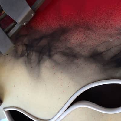 Wandré BB with tremolo (very rare) 1960 Black-Yellow-red with smoke patterns image 24