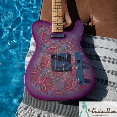 Fender Limited Edition Pink Paisley Telecaster with Maple Fretboard 2026 - Pink Paisley - Better Than New! w Pro Set Up image 2