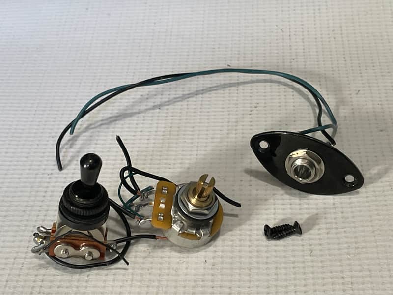 2000's Charvel San Dimas 2H Guitar Factory Electronics Wiring Volume Pot, 3 Way Toggle Switch, Knob image 1