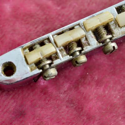 Vintage Gibson 1960's ABR-1 Chrome Bridge Patent Number Nylon Saddles ES-335 SG Standard image 2