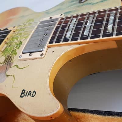 Vintage 1980 Gibson Les Paul Standard *Rare All Silver* USA Folk Art image 9