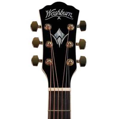 Washburn EA55G-A Festival Series Mini Jumbo 6-String Acoustic Guitar, Koa Burst image 4