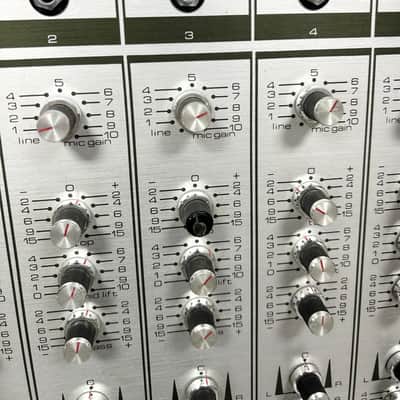 Alice stancoil AD62 1972.c mixer desk / console - Wood metal finish. Summing mixer image 4