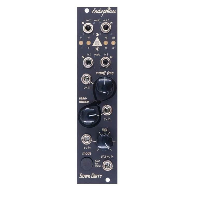 Endorphin.es Squawk Dirty To Me 8-Mode Zero-Delay Feedback Stereo Filter Module (black) image 1