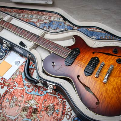 COLLINGS USA SoCo Deluxe Semi-Hollow "Tobacco Burst + Rosewood" (2023) image 1