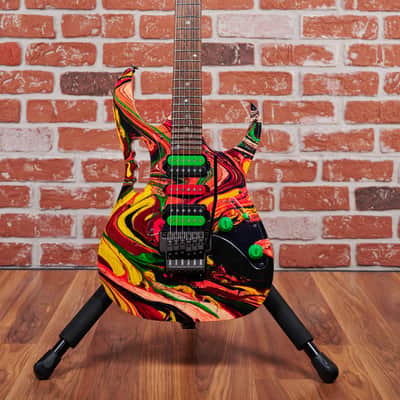Ibanez Steve Vai Signature JEM2K DNA 113 of 300 DNA Multicolor 2000 w/ Original Flight Case image 4