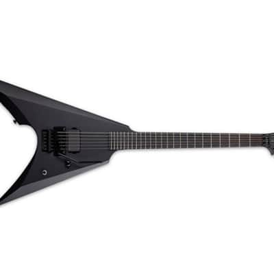 ESP Arrow Black Metal Electric Guitar (Black Satin) image 1
