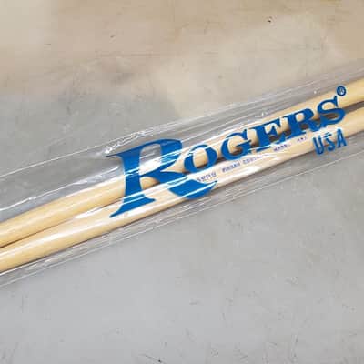 Rogers Finger Control Wooden Tip Drumsticks NOS image 1