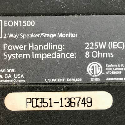 JBL Eon 1500 image 2