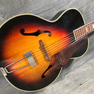Harmony Marwin Jewel Archtop 1940's Sunburst image 3