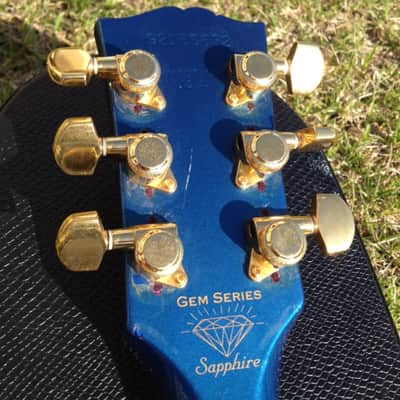 SALE! 1996 Gibson Les Paul GEM Series Sapphire  "1956 Mods" Lindy Fralin P-90s Bumble Bee Caps WOW! image 12