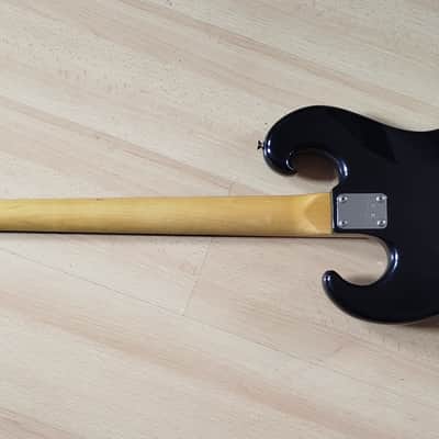 Ibanez 2409B Professional Black Eagle Double Cutaway 4-String Bass with Maple Fretboard 1976- Black image 10