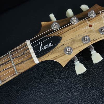 Knaggs Guitars Kenai Swamp Ash in Dark Side Drift with Pale Moon Ebony Fretboard & Navajo Sun Inlays image 12