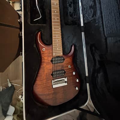 Ernie Ball Music Man JP15 Roasted Quilt Maple Top 7-String Electric Guitar 2015 - Sahara Burst image 1