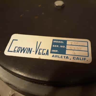 Vintage Cerwin-Vega 188EB 18" Speaker/Subwoofer 4 Ohm image 2