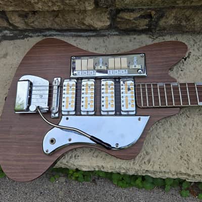 Teisco SD4L 1963-1964 refretted gold foil pickups Tiesco SS4L image 12