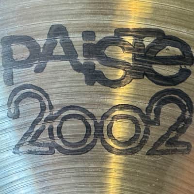 Paiste 18" 2002 Crash Cymbal 1974 - Black Label - Rare version with Big Beat hammering - VIDEO image 6