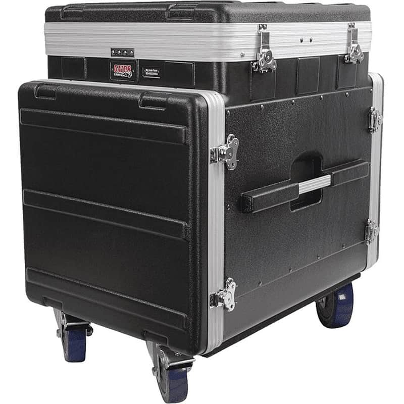 GATOR HGF GRC-12X10-PU Winkelrack 12HE oben 10HE Front mit Rollen image 1