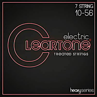 Cleartone 9410-7 7 String Coated Nickel Plated Electric Guitar Strings 10-56 image 1
