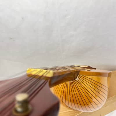 Vintage 1966 Suzuki Japan Neapolitan Bowl Back Model 223 Mandolin and Box image 8