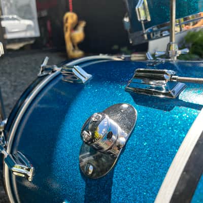 Rogers Holiday Bop 12/14/18 1960's - Blue Sparkle Pearl image 15
