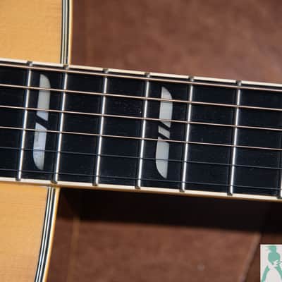 Classic Yamaha FG-401W 1970's Japanese Dreadnaught Acoustic with Hummingbird / Dove Swag! - Natural image 8