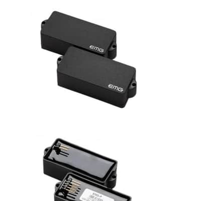 EMG P 4-String Active P-Bass Pickup, Black - New image 5