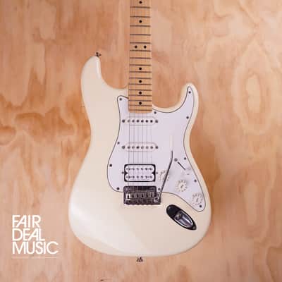Fender American Standard Stratocaster HSS Electric Guitar in Olympic White, USED image 3
