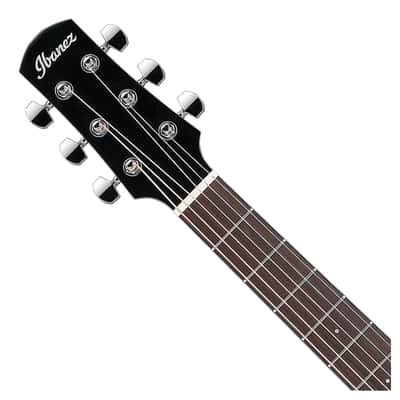 Used Ibanez AAM100E Advanced Auditorium A/E Guitar - Black High Gloss image 4