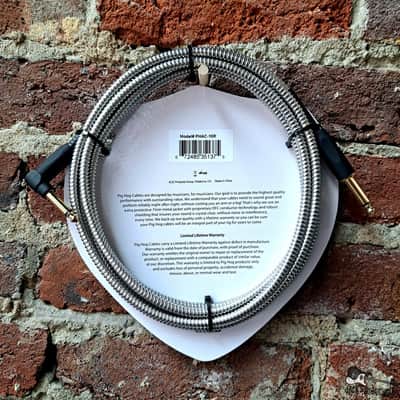 Pig Hog 10ft Armor Clad Right-Angle Instrument Cable image 2