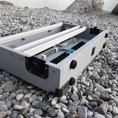 7U Eurorack Case Powered, 84 or 104hp, patched resealable modular synth image 6