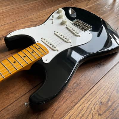 2007 Fender ST-57 Stratocaster USA Vintage Pickups 1957 Reissue MIJ Black image 7