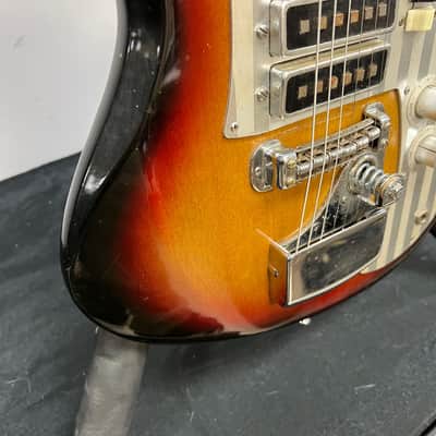 Vintage Silvertone Model 759 1437 Teisco 1960's Sunburst Electric Guitar Made in Japan Guitar image 14