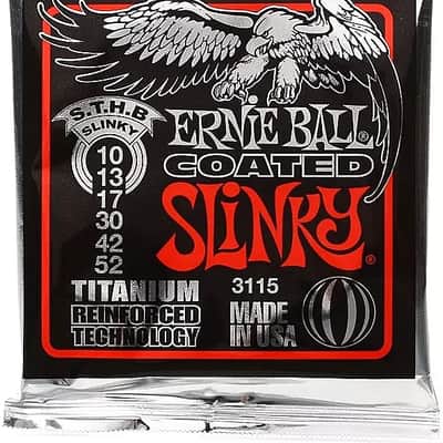 Ernie Ball 3115 Coated Skinny Top Heavy Bottom Slinky Electric Guitar Strings