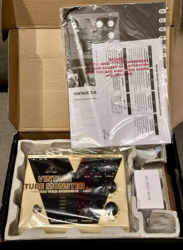 Behringer VT999 Vintage Tube Monster Vacuum Tube Overdrive