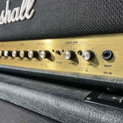 Marshall JCM 2000 DSL 100 Dual Super Lead 2-Channel 100-Watt 4x12" Guitar Amp Half Stack 2000s - Black image 5